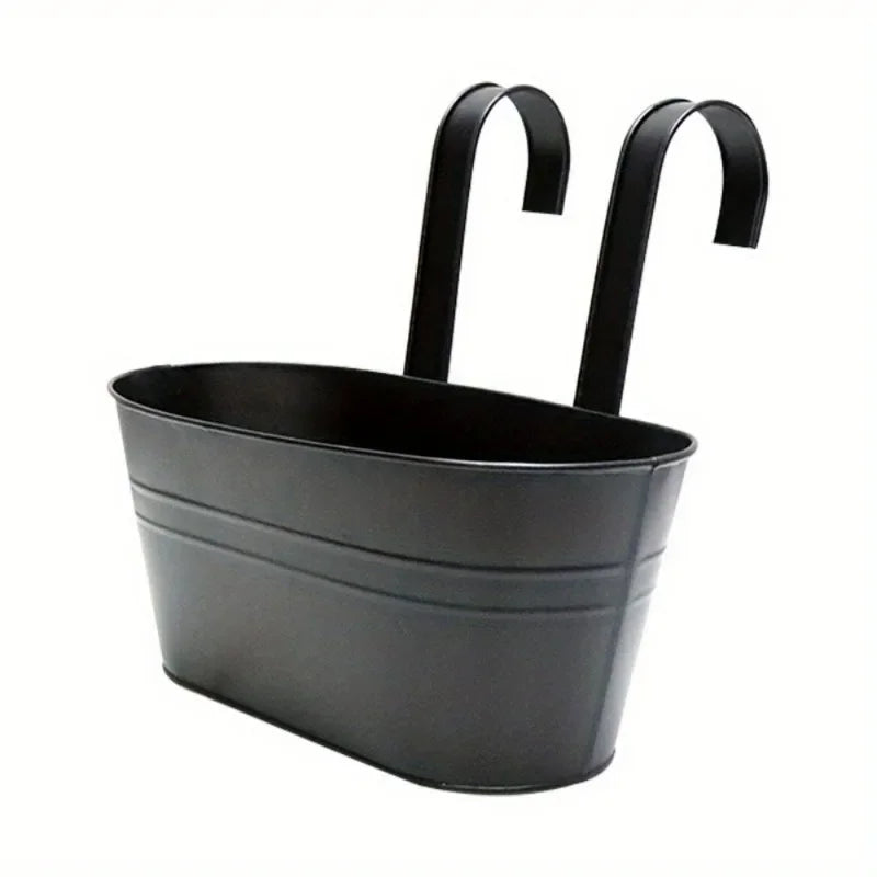 Pot de fleurs suspendu Noir